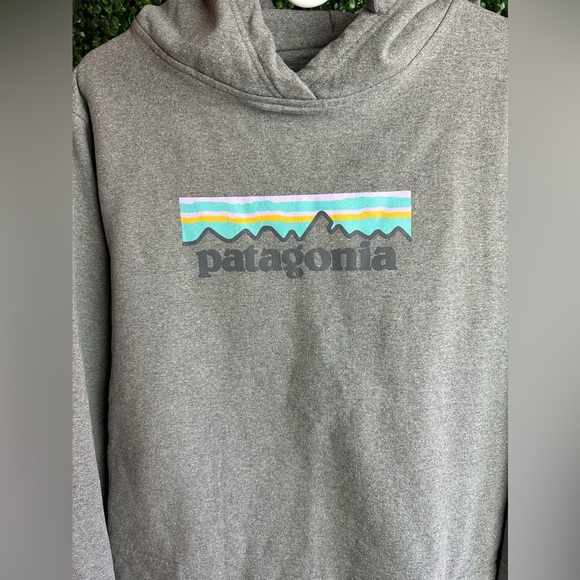 Patagonia Women’s Logo Uprisal M Gray Hoodie - Picture 2 of 7